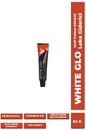 White Glo Aktif Karbon Kömürlü Beyazlatıcı Diş Macunu 24 g - 1