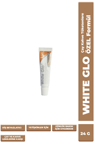 Whıte Glo Çay Kahve Tüketenlere Beyazlatıcı Diş Macunu 24 g - 1