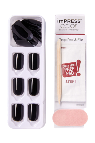 İmpress Color Kendinden Yapışkanlı Takma Tırnak Kısa Koyu Mavi - 4