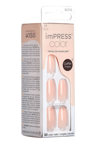 İmpress Color Kendinden Yapışkanlı Takma Tırnak Uzun Nude - 2