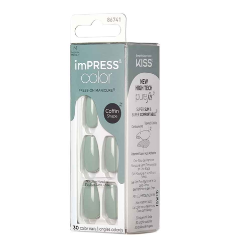 İmpress Color Kendinden Yapışkanlı Takma Tırnak Uzun Yeşil - 3