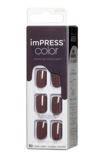İmpress Color Kendinden Yapışkanlı Takma Tırnak Kısa Kahve - 3