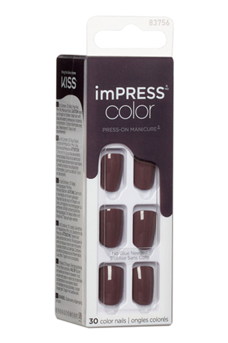 İmpress Color Kendinden Yapışkanlı Takma Tırnak Kısa Kahve - 2