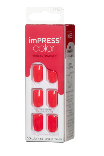 İmpress Color Kendinden Yapışkanlı Takma Tırnak Kısa Nar çiçeği - 3