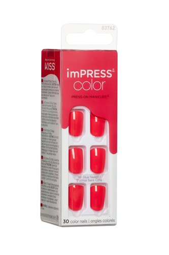 İmpress Color Kendinden Yapışkanlı Takma Tırnak Kısa Nar çiçeği - 2