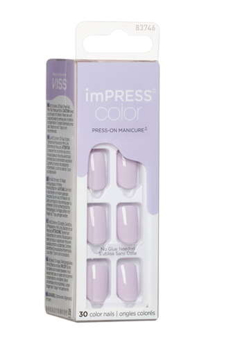 İmpress Color Kendinden Yapışkanlı Takma Tırnak Kısa Lila - 2