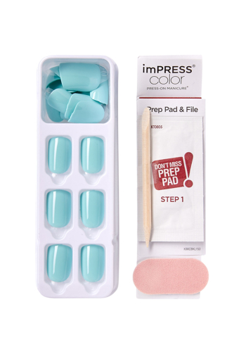 İmpress Color Kendinden Yapışkanlı Takma Tırnak Kısa Yeşil - 4