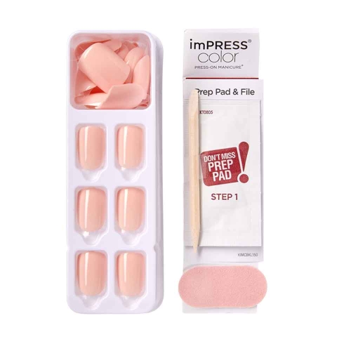 İmpress Color Kendinden Yapışkanlı Takma Tırnak Kısa Nude - 2