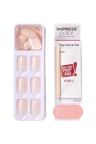 İmpress Color Kendinden Yapışkanlı Takma Tırnak Kısa Nude - 2