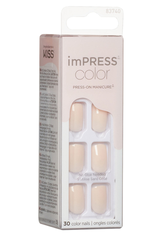 İmpress Color Kendinden Yapışkanlı Takma Tırnak Kısa Nude - 3