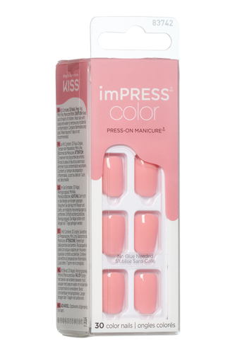 İmpress Color Kendinden Yapışkanlı Takma Tırnak Kısa Parlak Şeker Pembe - 2