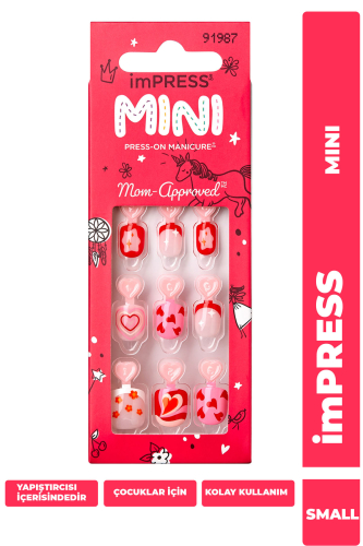 İmpress Mini Kendinden Yapışkanlı Çocuk Takma Tırnağı Renkli - 1