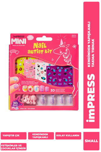 İmpress Mini Kendinden Yapışkanlı Çocuk Takma Tırnağı Seti - 1