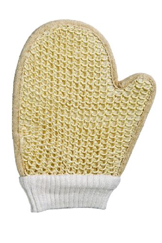 Ny.Beauty Sisal Doğal Banyo Lifi Lastikli Eldiven Kese - N.Y. Beauty