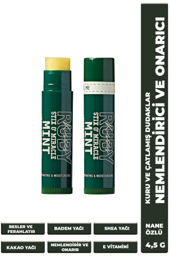 Stix O'Miracle Yoğun Nemlendirici ve Onarıcı Dudak Bakımı Nane Özlü 4,5 gr - Ruby Kisses