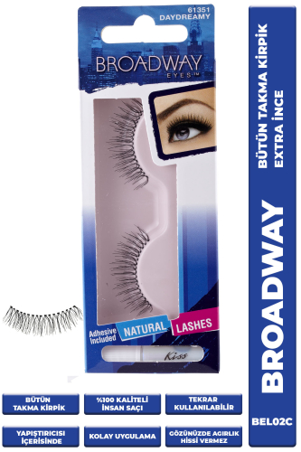 Broadway Bütün Takma Kirpik Extra İnce - Kiss