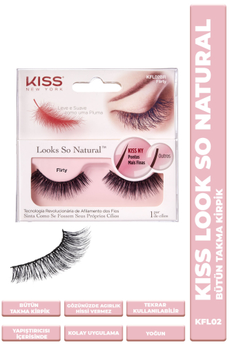 Kiss Bütün Takma Kirpik Tekrar Kullanılılabilir Yoğun - Kiss