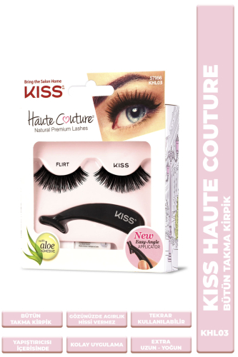 Kiss Bütün Doğal Takma Kirpik %100 İnsan Saçı Extra Yoğun - 1