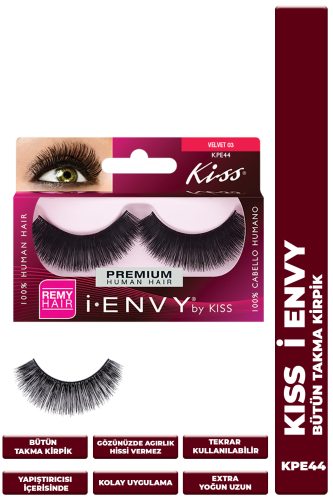 Kiss Bütün Doğal Takma Kirpik %100 İnsan Saçı Extra Uzun Extra Yoğun - Kiss